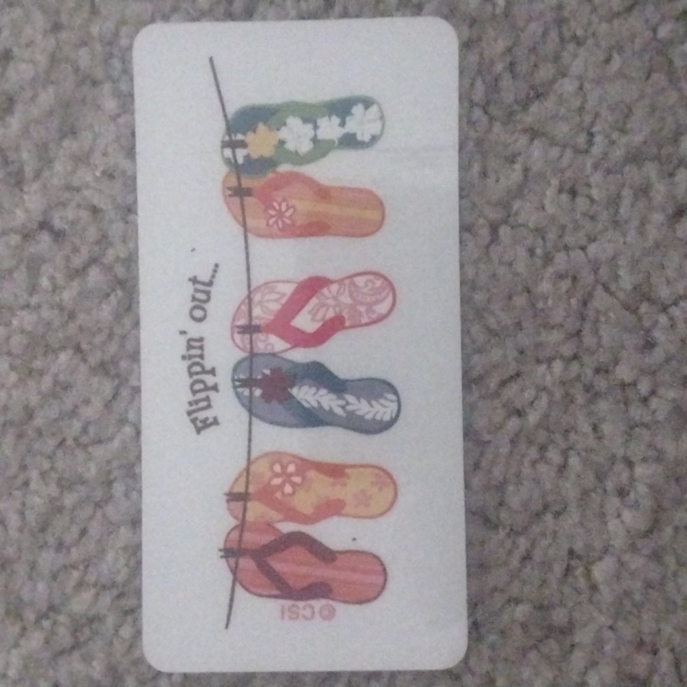 Laid back flip flop sticker for the old folk sticka  🤙🤙😎